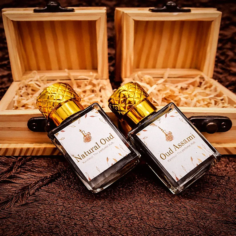 100% Natural Oud & Assami Attar Oil Perfume Agarwood Oudh Chemical-Free 10-ml