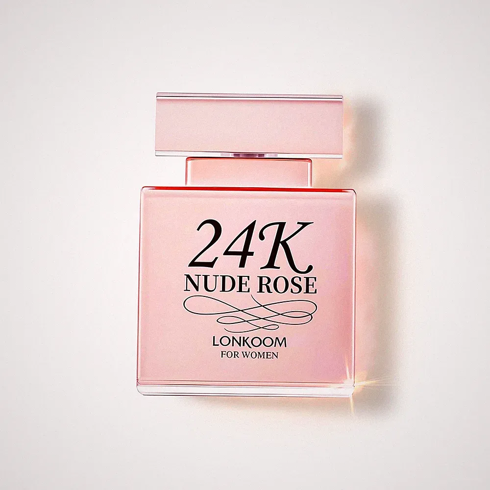 24K Nude Rose Perfume for Women, 3.4 Fl Oz/100ml Eau de Parfum Spray Long-Las...
