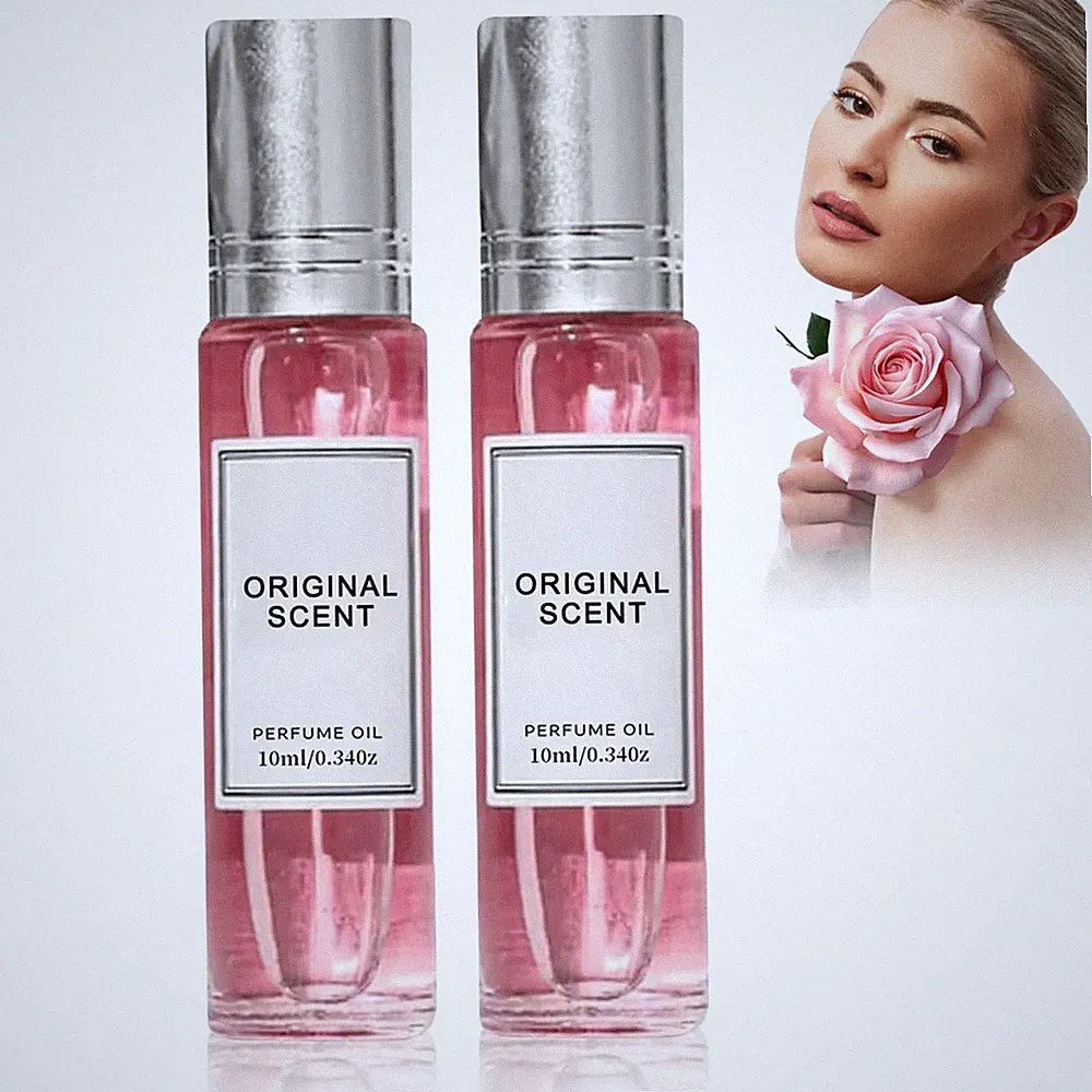2Pcs Women’s Roll-On Perfume, Long-Lasting Fragrance with Natural Essential O...