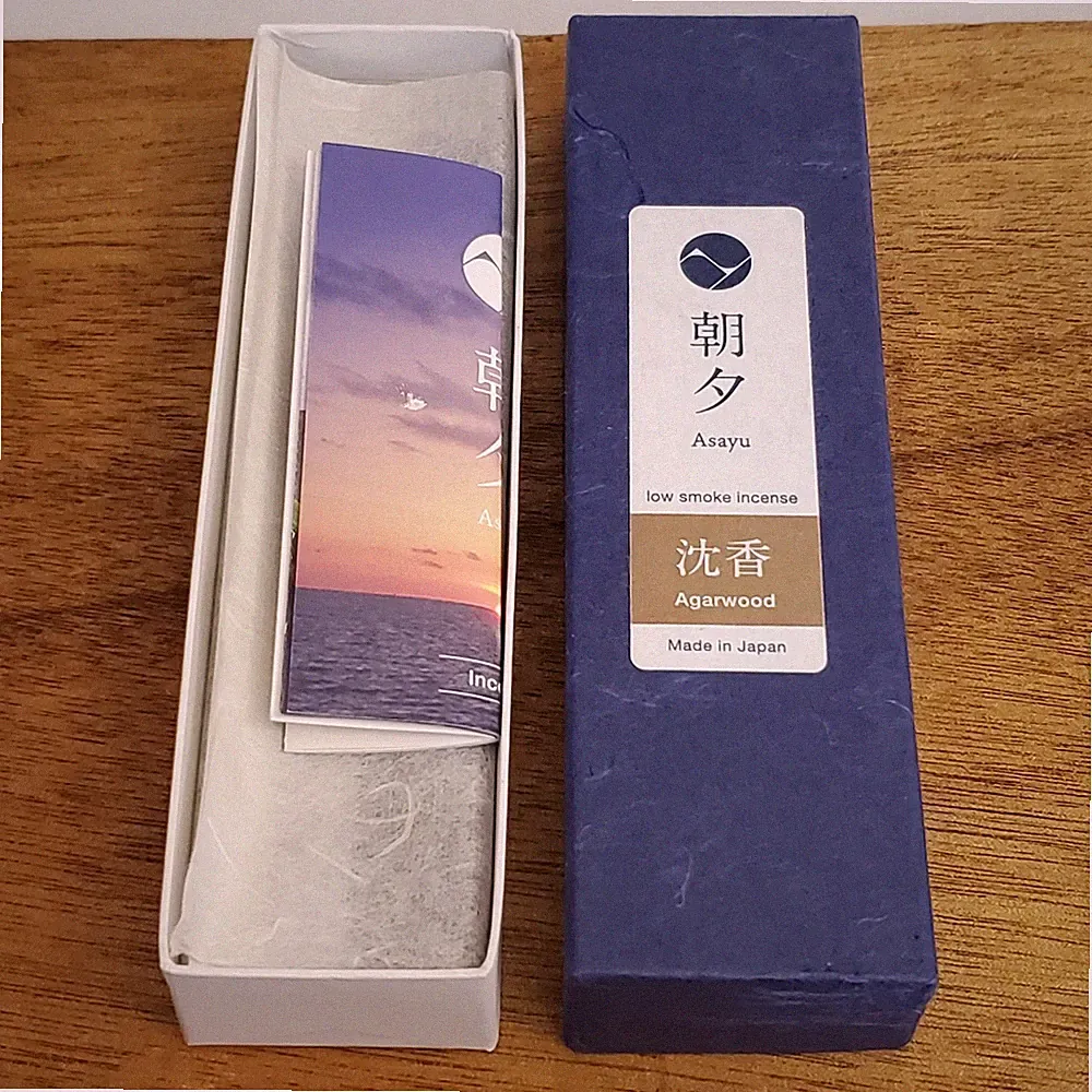 Asayu Japan Incense Low Smoke Sticks AGARWOOD Scent Chemical Free