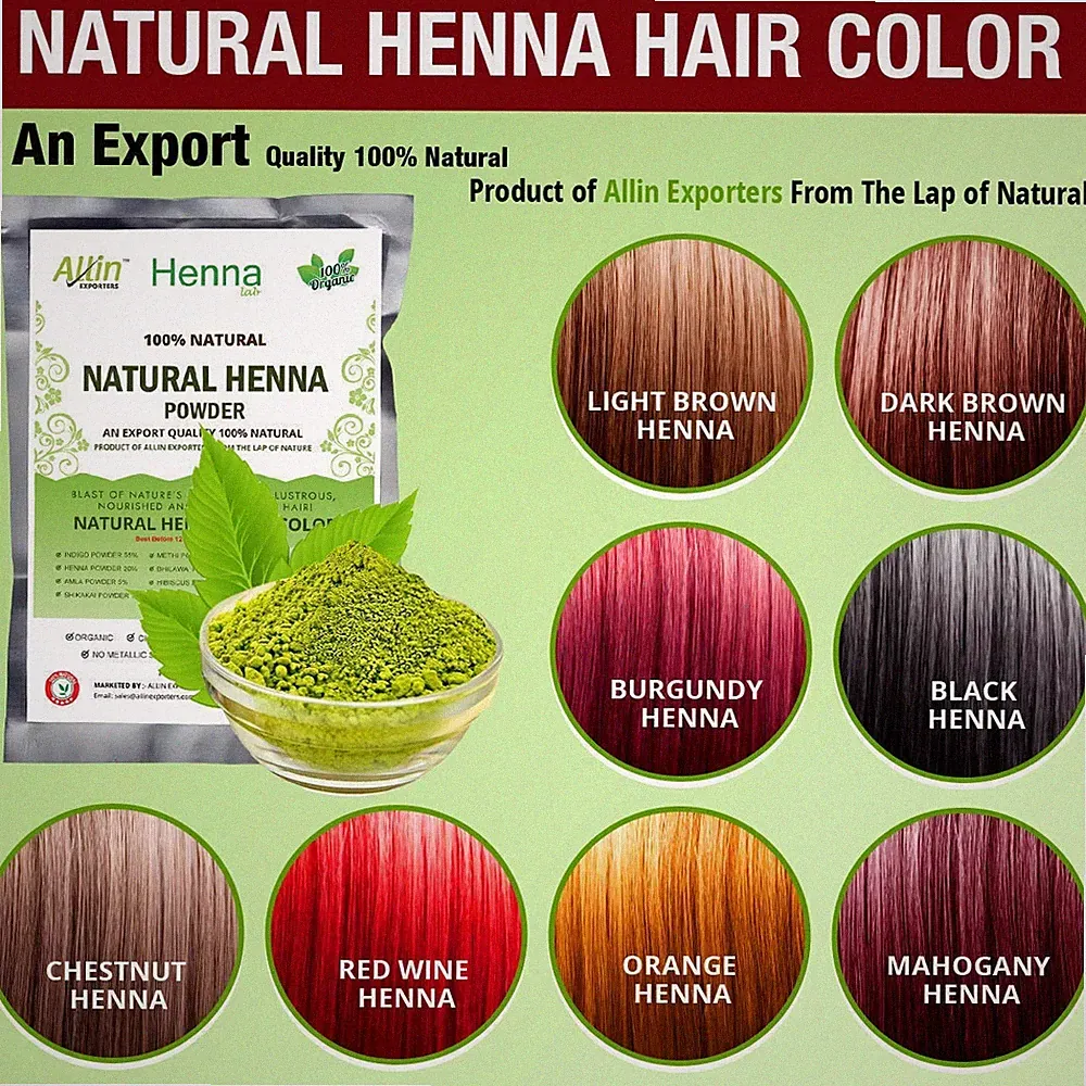 Herbal Henna Hair Color –100% Organic Natural Chemical Ammonia free Hair Care
