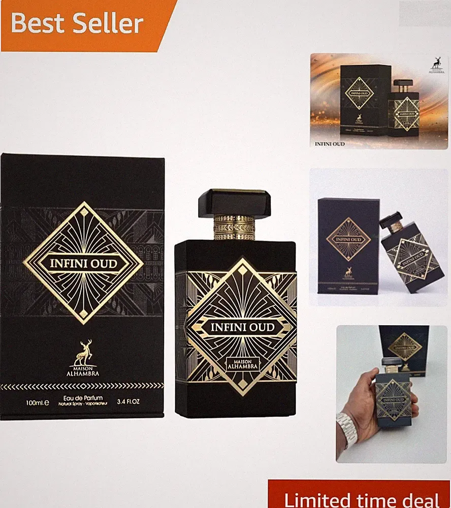 Infini Oud 3.4 oz EDP Spray - Unisex Woody Floral Musk for All-Day Elegance