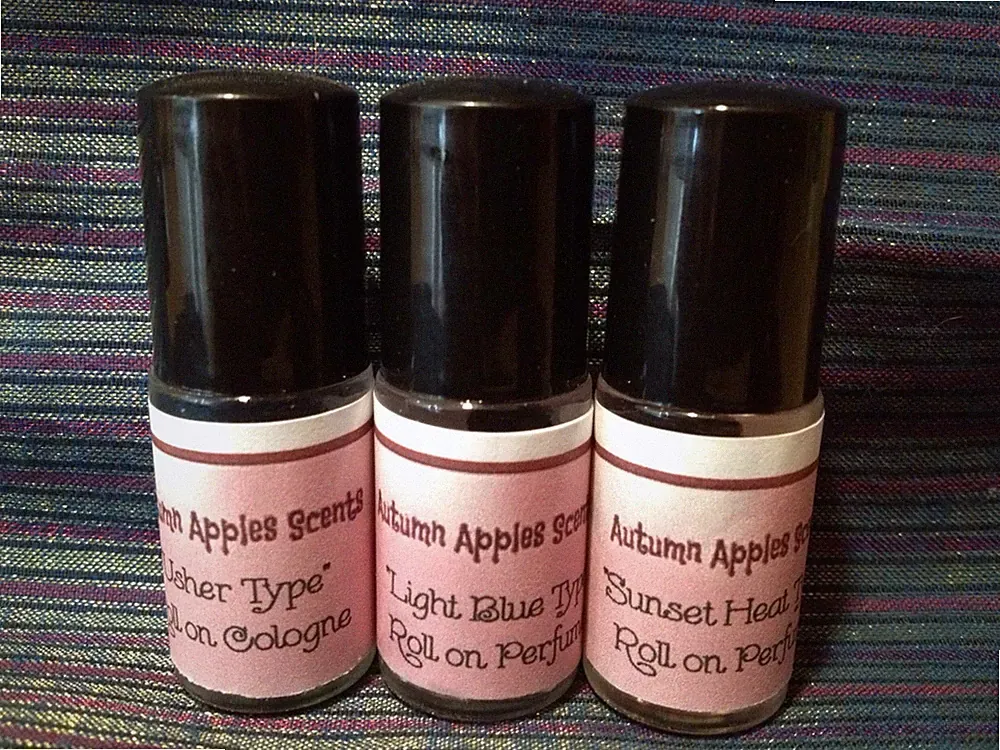 Lot of 3, Designer Women's Roll on Perfume -ANY SCENT YOU CHOOSE! 1/6 oz