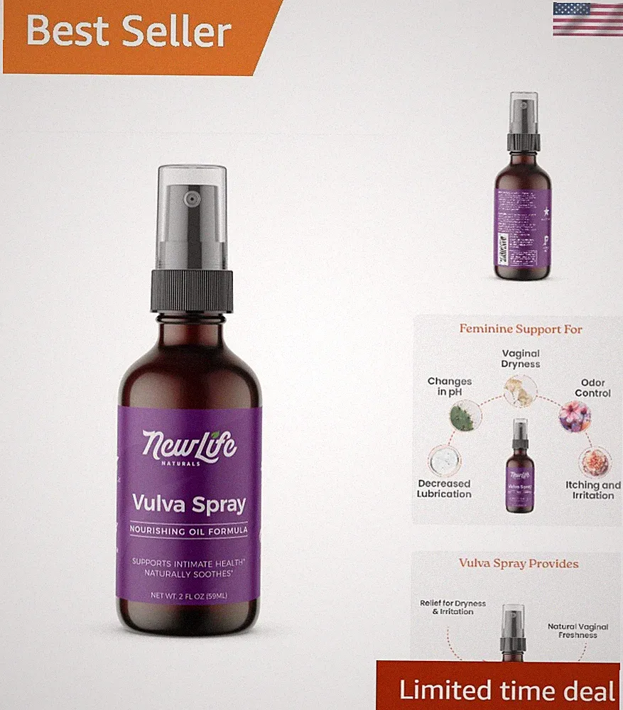 Natural Feminine Spray Moisturizer - Citrus Scent for Daily Comfort and PH Ba...