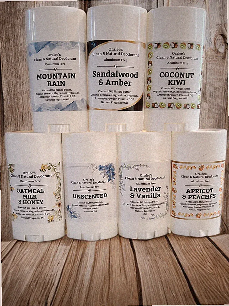 Oralee's Clean & Natural Aluminum Free Deodorant Non Toxic Chemical Free