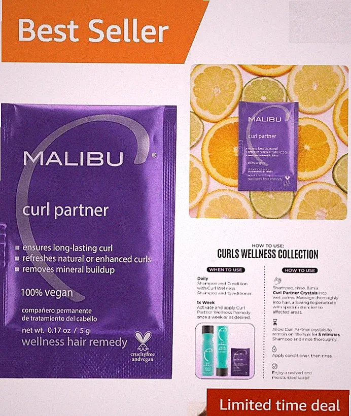 Vitamin C Treatment for Curly Hair - Removes Build-Up & Extends Color